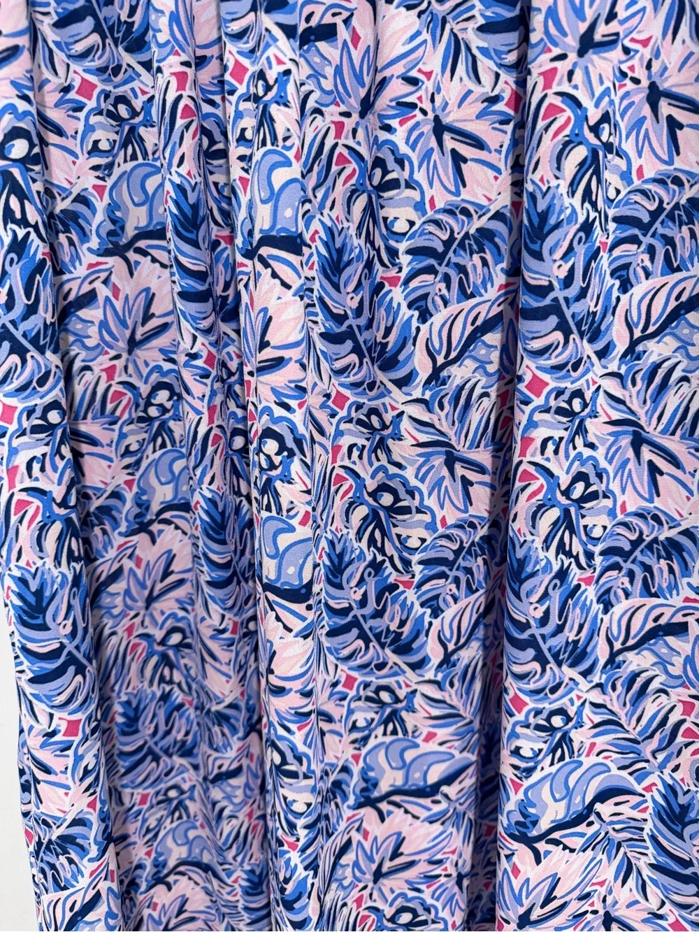 SIMPLY SOUTHERN Blue and Pink Floral Smocked Dress-Size M - Picture 3 of 6